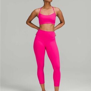 Lululemon Align Sonic Pink High-Rise Crop 23 inches Size 2